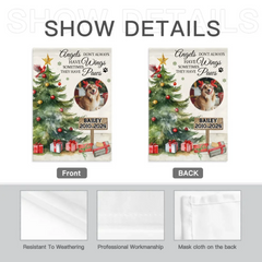 Christmas Custom Pet Memorial Garden Decorations - Personalized Pet Photos and Names Christmas Themed Garden Flags - Christmas Gifts For Pet Owners,Pet Lovers