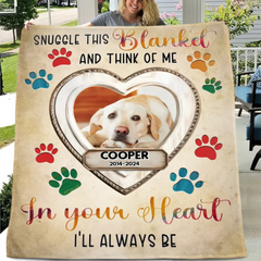 Customized Pet Memorial Blankets - Personalized Pet Name And Photo Of A Love-filled Blanket - Memorial Gifts For Pet Owners,Pet Lovers