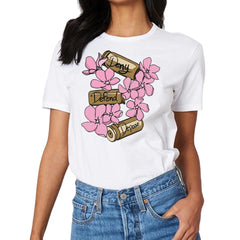 Deny,Defend and Depose Themed Bullet and Flower Clothing - A Gift For Friend,Family,Colleagues,Fellow Student,Roommates