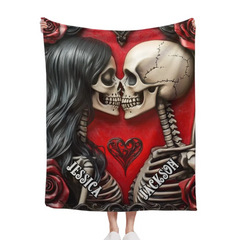 Customized Blankets Filled with Love - Personalized Name Till Death Do Us Part Eternal Love Blanket - A Gift For Boyfriend,Girlfriend,Husband,Wife