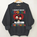 Customized Couple T-shirt - Personalized Character Cartoon Images and Names for Couples Costumes - A Gift For Boyfriend,Girlfriend,Husband,Wife - Joliny