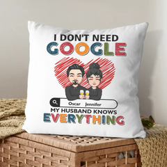 Customized Couple Pillow - Personalized Character Cartoon Images and Names for Couples Pillow - A Gift For Boyfriend,Girlfriend,Husband,Wife