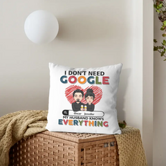 Customized Couple Pillow - Personalized Character Cartoon Images and Names for Couples Pillow - A Gift For Boyfriend,Girlfriend,Husband,Wife