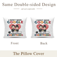 Customized Couple Pillow - Personalized Character Cartoon Images and Names for Couples Pillow - A Gift For Boyfriend,Girlfriend,Husband,Wife