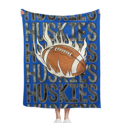 Touchdown Score - Personalized Name Custom Rugby Blanket - Gifts for Rugby Lovers