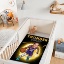 Personalized Name Picture Custom Cartoon NBA Blanket - Gifts for Suns Fans