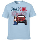 Custom Independence Day 4th Gift T-shirt - Personalised Girls Names and Images Jeep Girl Themed Clothes - A Gift For Girl,Sister,Friend,BFF,Jeep Lovers - Joliny