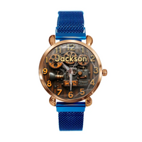 Customized Steampunk-Style Watch – Retro Gear and Engine Pattern Watch with Personalized Name Design - A Gift For Friend,Family,Mechanical Enthusiast - Joliny