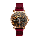 Customized Steampunk-Style Watch – Retro Gear and Engine Pattern Watch with Personalized Name Design - A Gift For Friend,Family,Mechanical Enthusiast - Joliny
