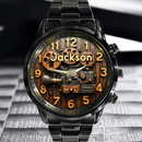 Customized Steampunk-Style Watch – Retro Gear and Engine Pattern Watch with Personalized Name Design - A Gift For Friend,Family,Mechanical Enthusiast - Joliny