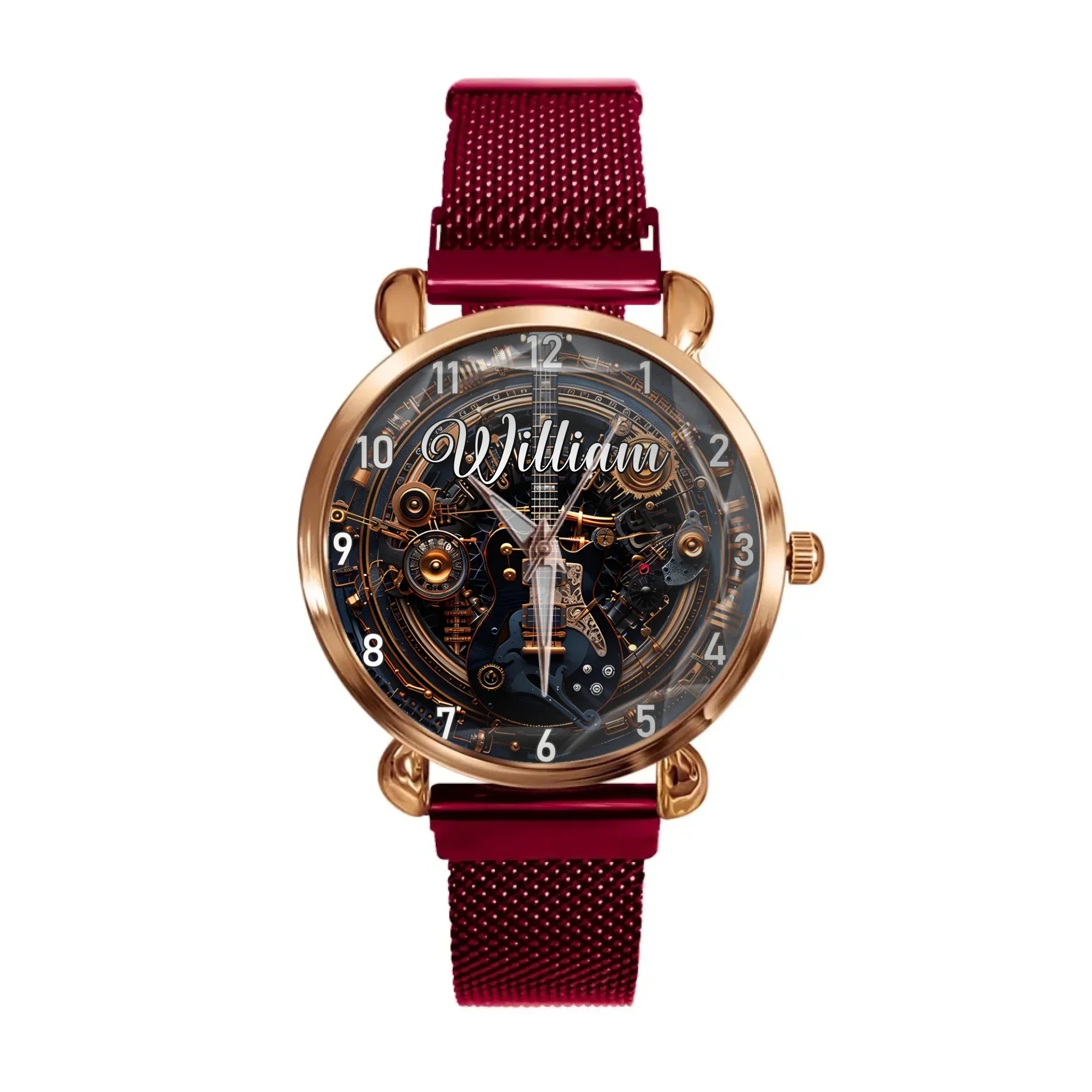 Customized Steampunk Style Watch – Mechanical and Gear-patterned Watches with Personalized Names - A Gift For Friend,BFF,Friend,Mechanical Enthusiast - Joliny