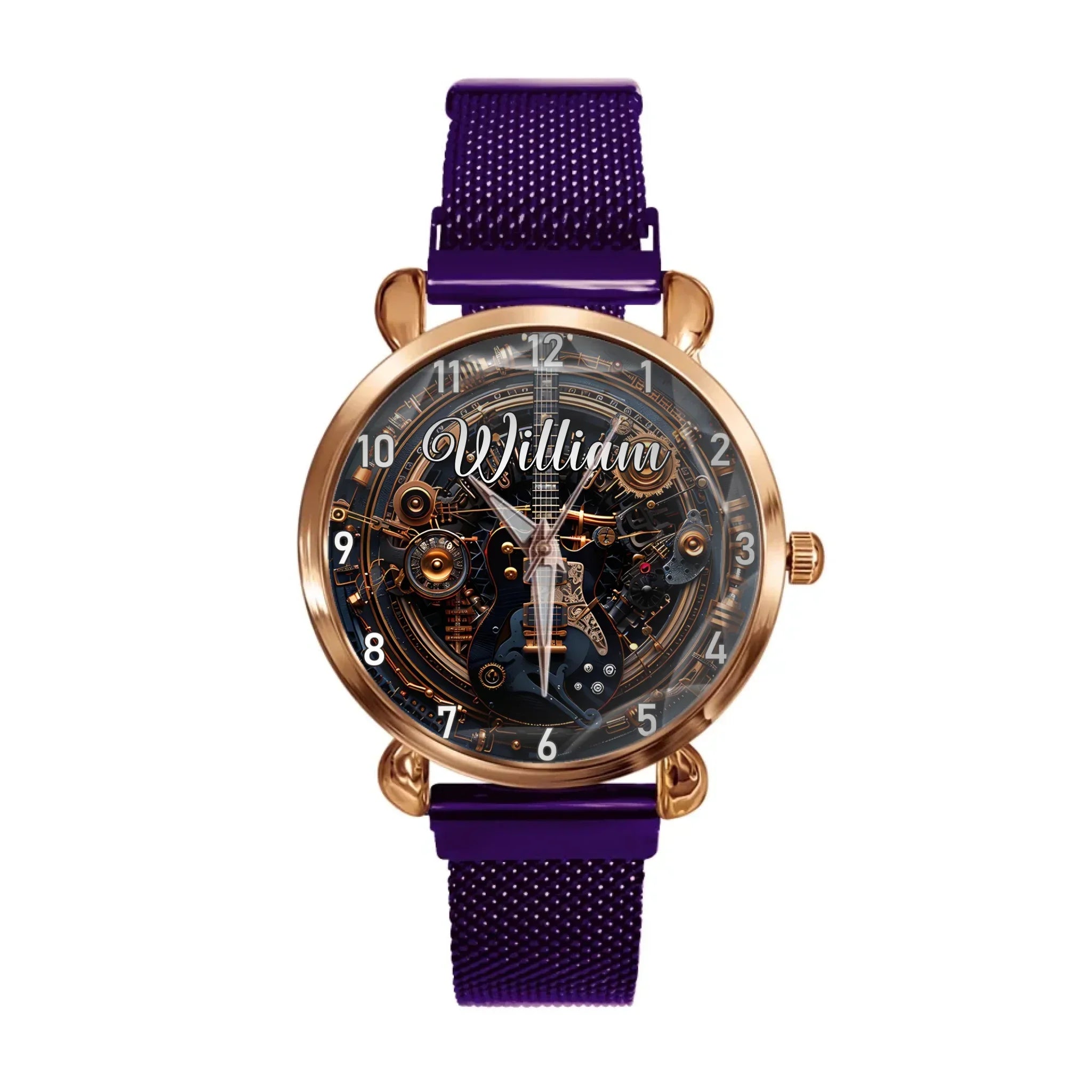 Customized Steampunk Style Watch – Mechanical and Gear-patterned Watches with Personalized Names - A Gift For Friend,BFF,Friend,Mechanical Enthusiast - Joliny
