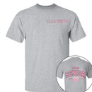 Customized Graduation Themed T-shirts - Clothes with Personalized Names and Years on the Back Featuring Double-sided Printed Bow patterns- Gifts for Family,Grandchildren,Graduate - Joliny