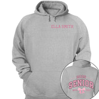 Customized Graduation Themed T-shirts - Clothes with Personalized Names and Years on the Back Featuring Double-sided Printed Bow patterns- Gifts for Family,Grandchildren,Graduate - Joliny