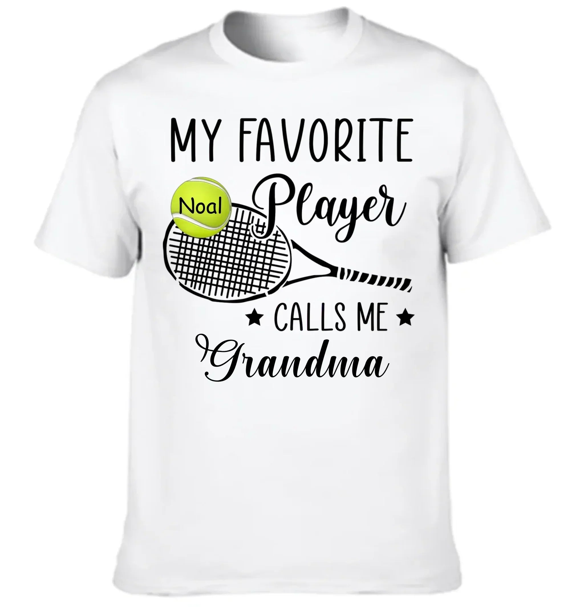 Customised My Favorite Player Calls Me Grandma T-shirt - Personalized Clothing - Gift For Sport Mom/ Sport Grandma, Sport Fan Gift