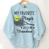 Customised My Favorite Player Calls Me Grandma T-shirt - Personalized Clothing - Gift For Sport Mom/ Sport Grandma, Sport Fan Gift - Joliny