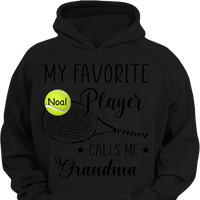 Customised My Favorite Player Calls Me Grandma T-shirt - Personalized Clothing - Gift For Sport Mom/ Sport Grandma, Sport Fan Gift - Joliny