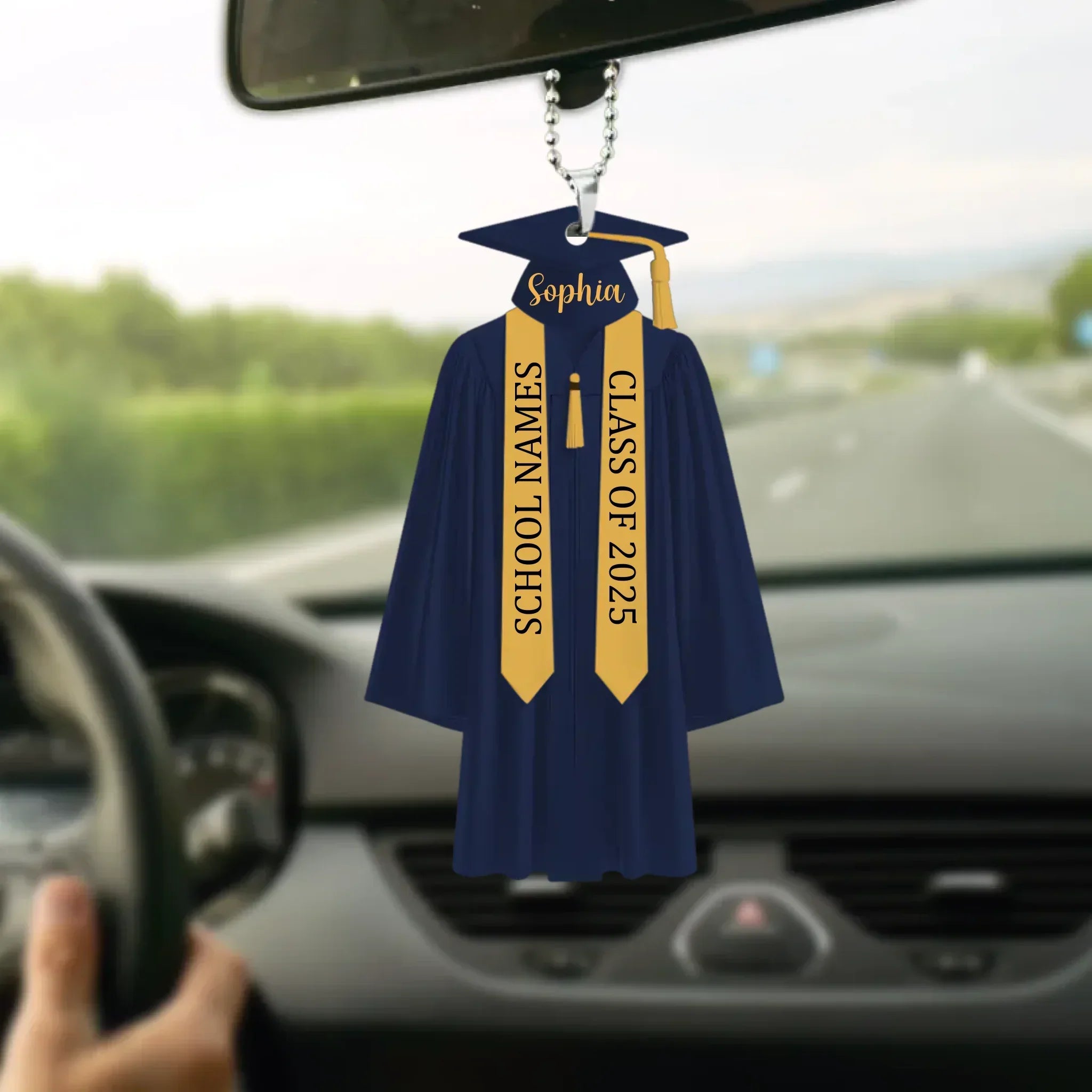 Personalized Graduation Acrylic Ornament - Personalized Bachelor's gowns, Names, and Grade Levels as Graduation Mementos - Gifts for Graduate,Grandchildren,Friend