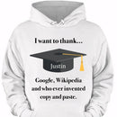 Customized Graduation T-shirts - Personalized Name Fun Graduation Text Clothing - Gift For Friend,Graduate,BFF,Roommate - Joliny
