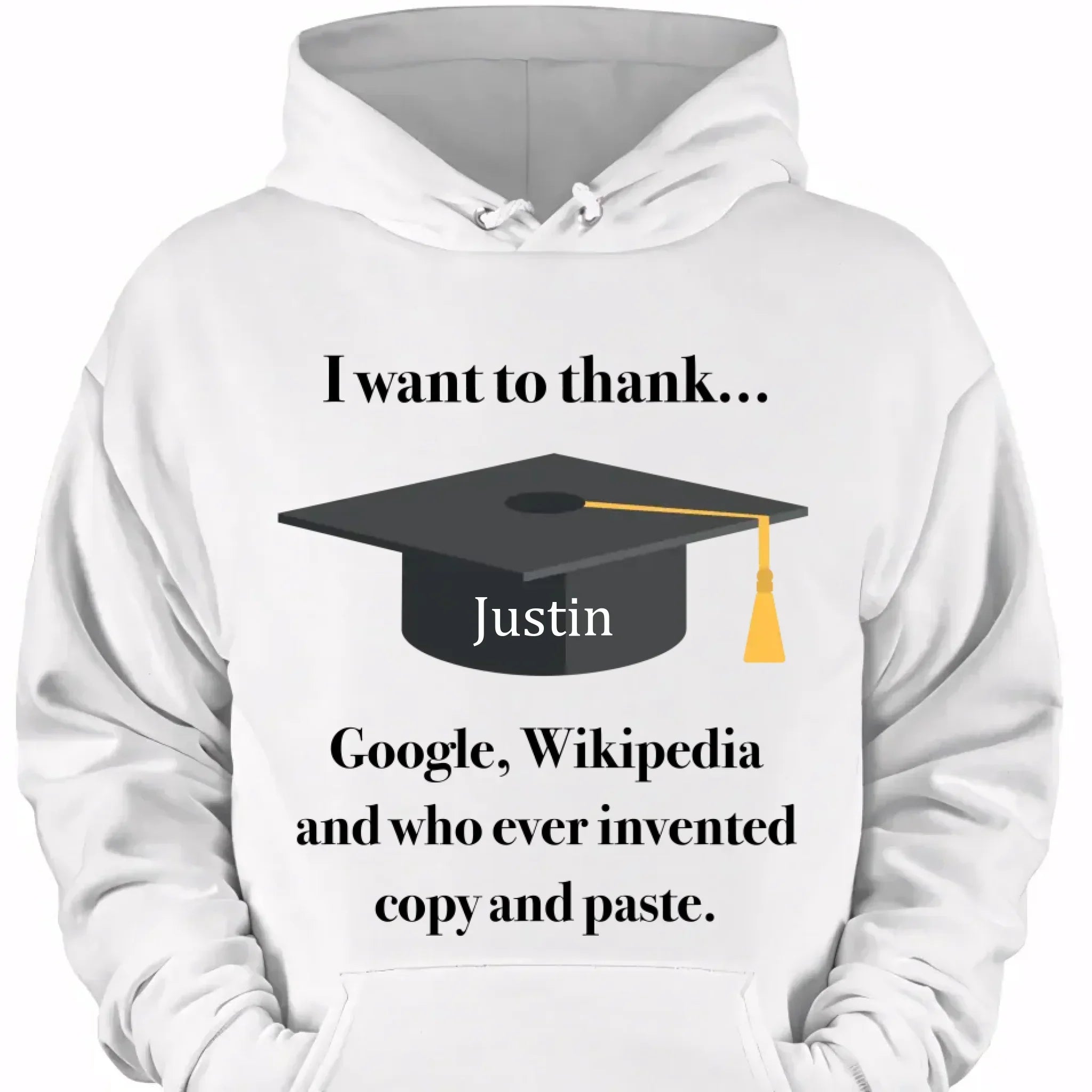 Customized Graduation T-shirts - Personalized Name Fun Graduation Text Clothing - Gift For Friend,Graduate,BFF,Roommate - Joliny