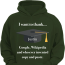 Customized Graduation T-shirts - Personalized Name Fun Graduation Text Clothing - Gift For Friend,Graduate,BFF,Roommate - Joliny
