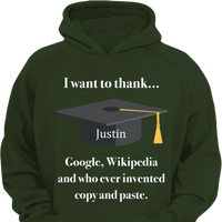 Customized Graduation T-shirts - Personalized Name Fun Graduation Text Clothing - Gift For Friend,Graduate,BFF,Roommate - Joliny