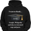 Customized Graduation T-shirts - Personalized Name Fun Graduation Text Clothing - Gift For Friend,Graduate,BFF,Roommate - Joliny