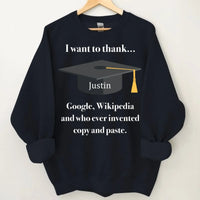 Customized Graduation T-shirts - Personalized Name Fun Graduation Text Clothing - Gift For Friend,Graduate,BFF,Roommate - Joliny