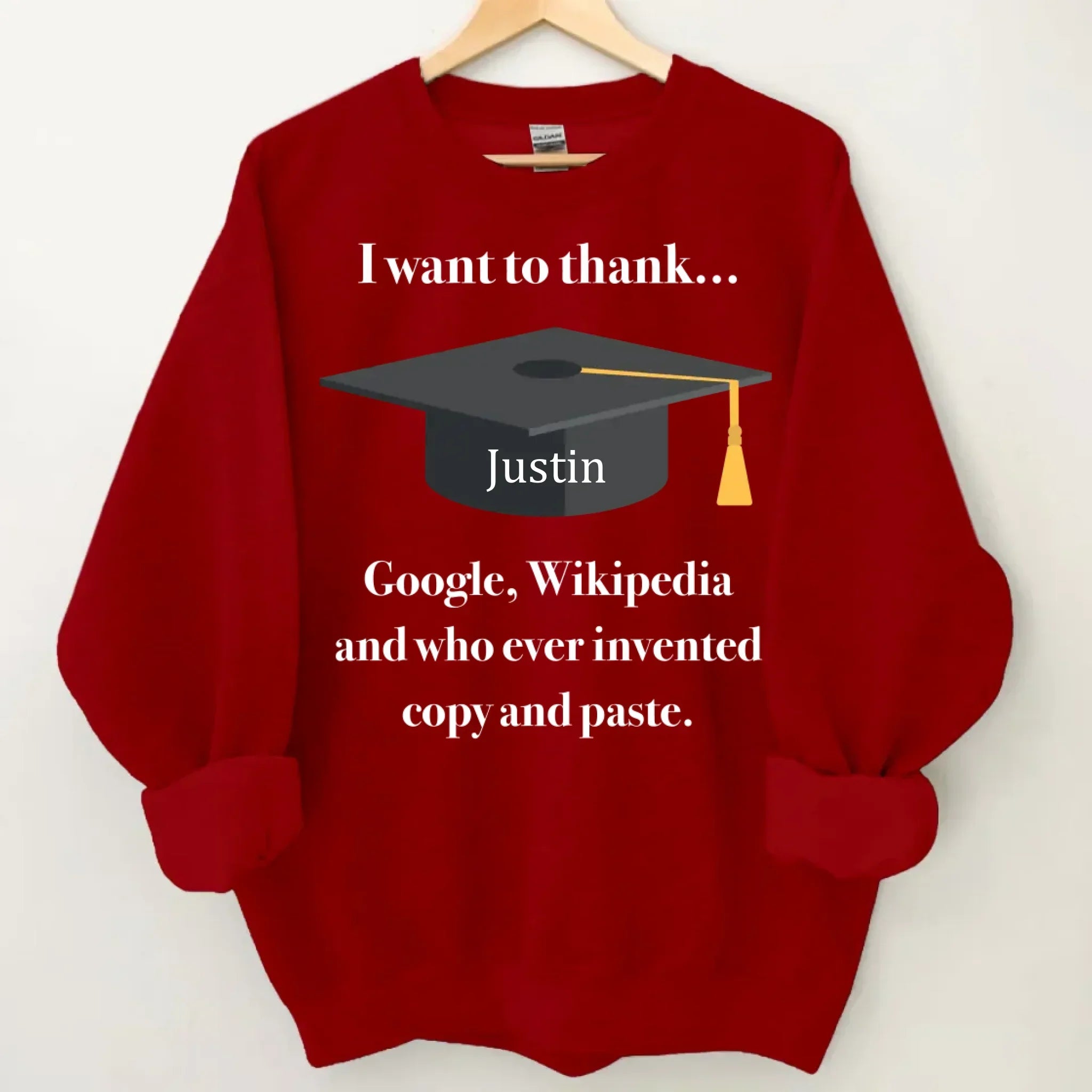 Customized Graduation T-shirts - Personalized Name Fun Graduation Text Clothing - Gift For Friend,Graduate,BFF,Roommate - Joliny