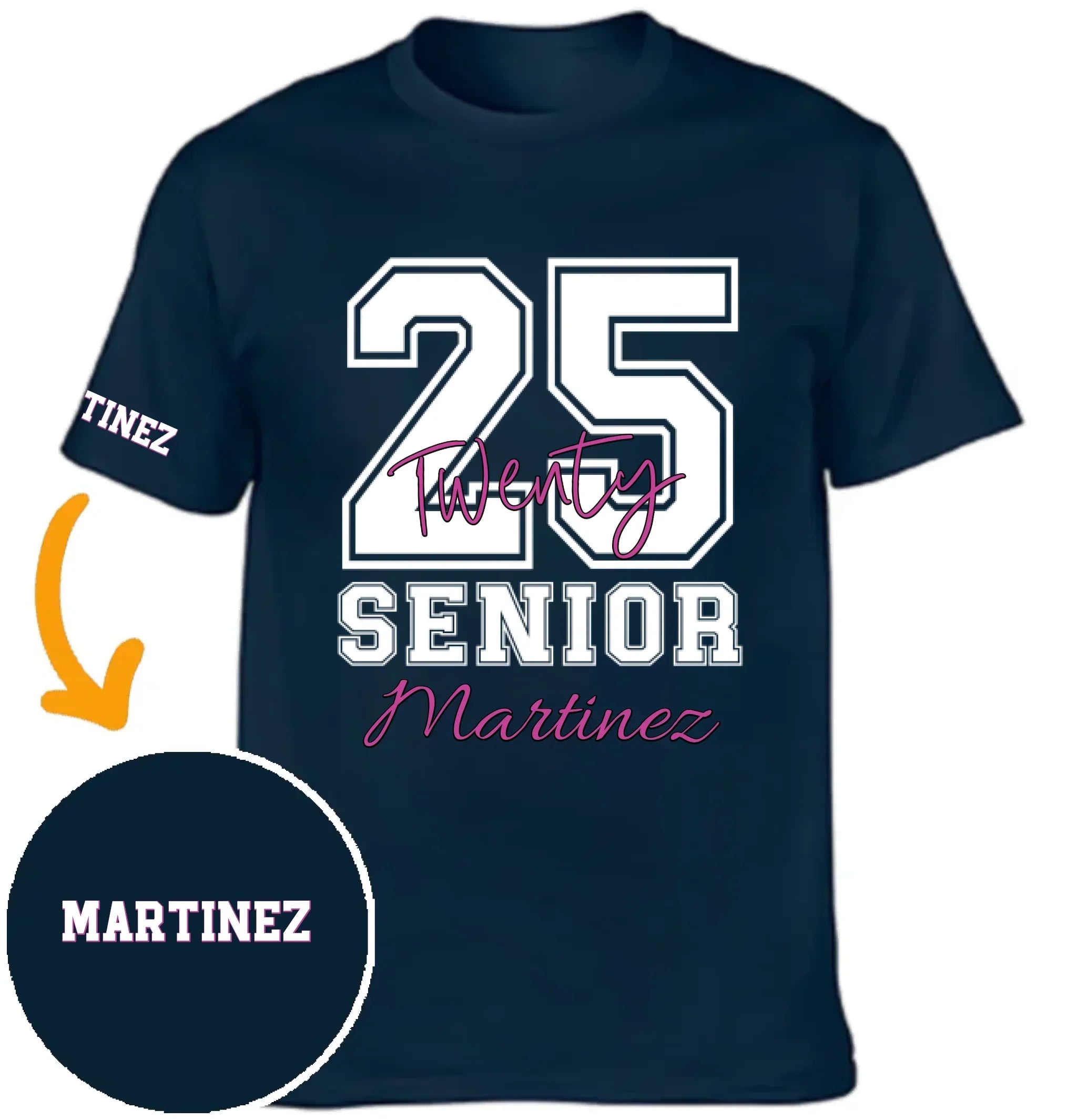 Customized Graduation T-shirt - Personalized Name and Color Graduation-themed Clothing - Gift for Graduate,Grandchildren,BFF,Friend - Joliny