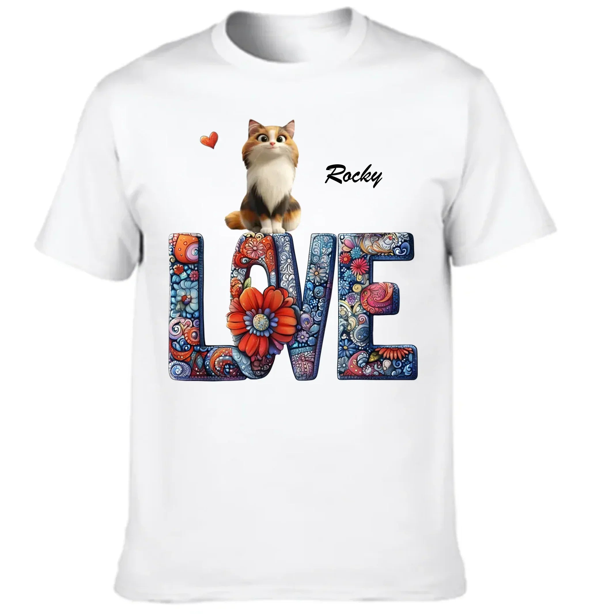 Mandala and Cat - Personalized Cat and Name Clothing - Gift For Family,Friend,Cat Lover,Cat Owner