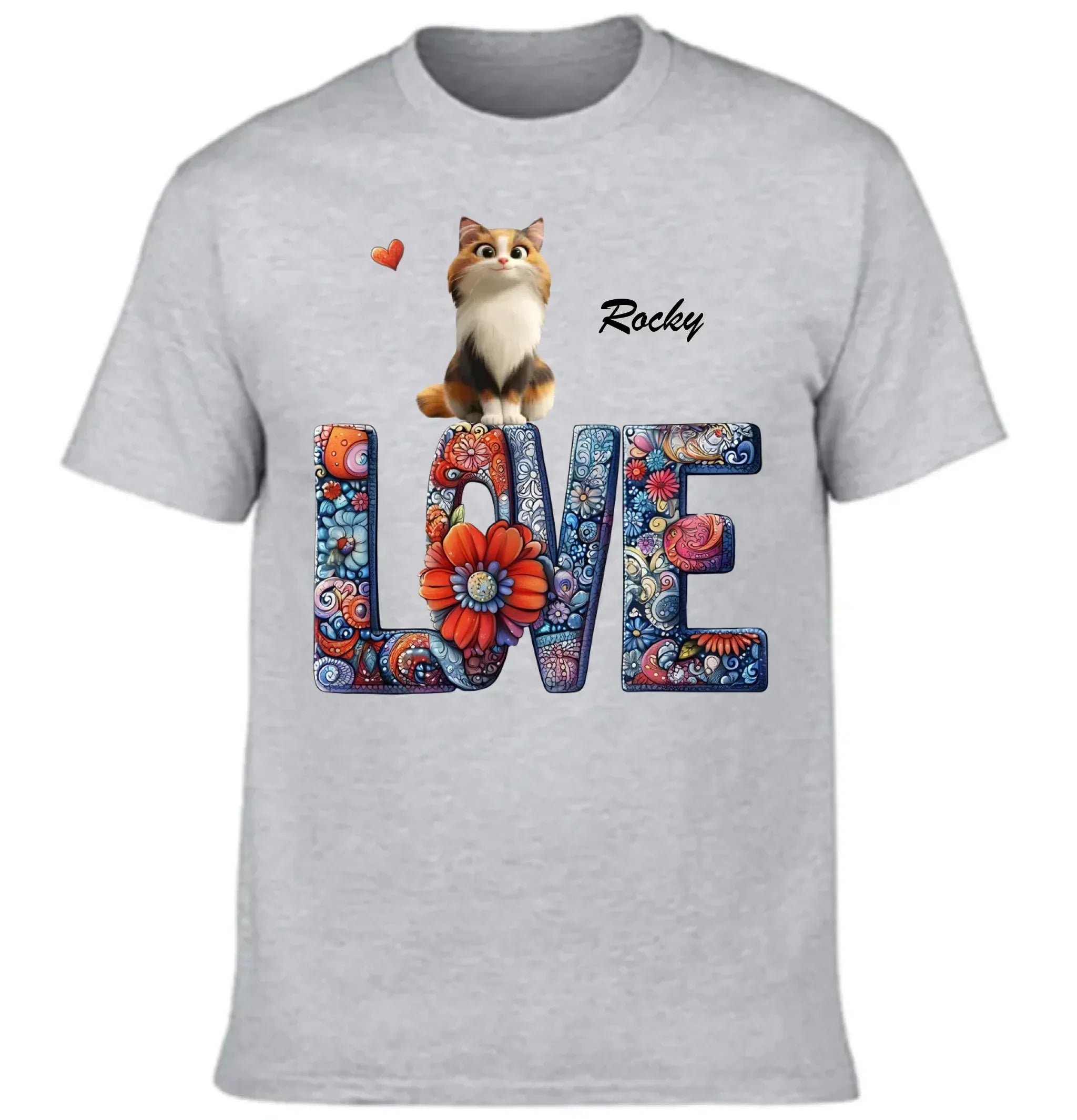 Mandala and Cat - Personalized Cat and Name Clothing - Gift For Family,Friend,Cat Lover,Cat Owner