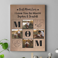Best Parent Ever - Personalized Family Photo Wall Decorations - Gift for Mom,Dad,Family - Joliny