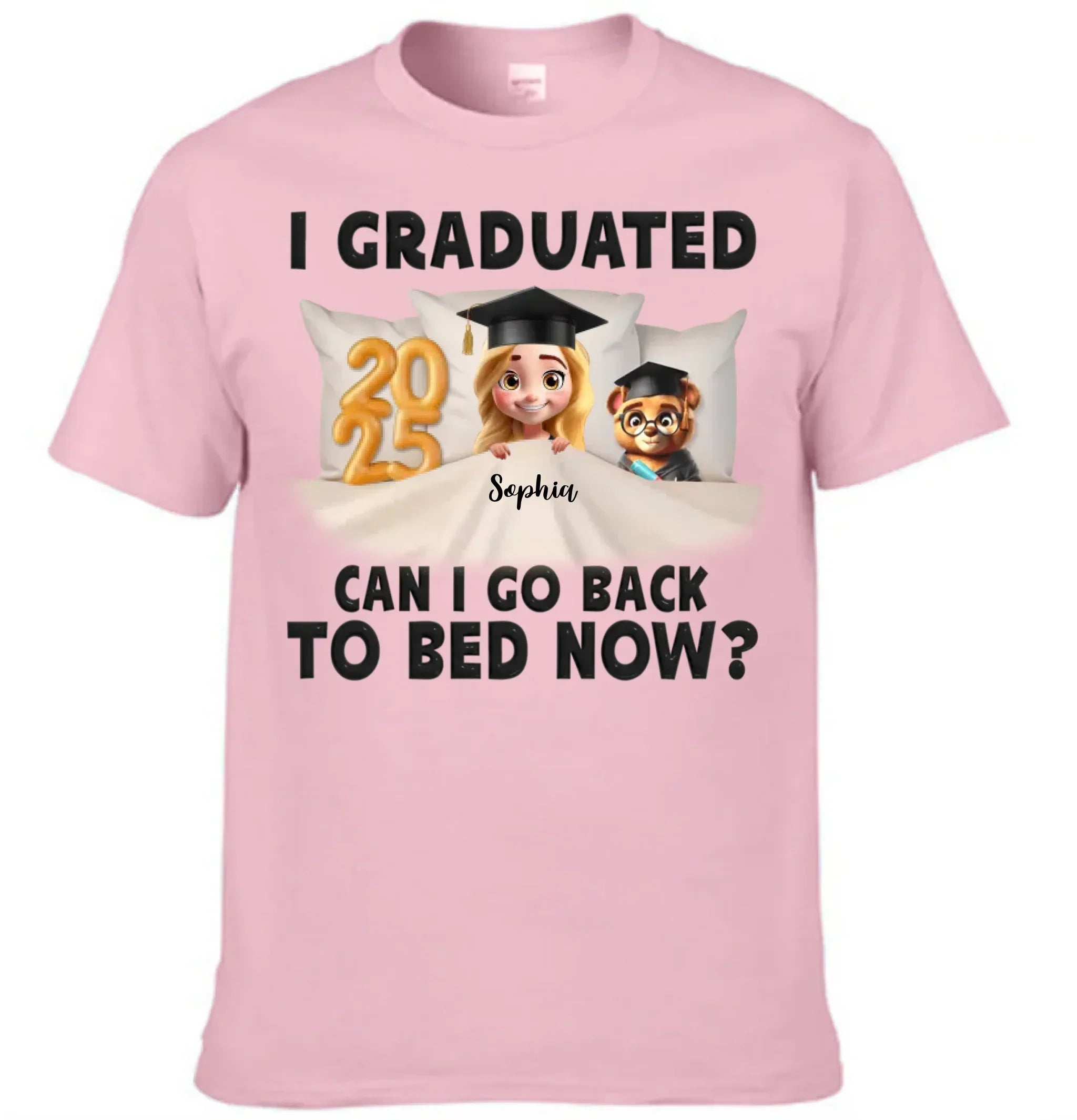 Graduation Clothes - Personalized Graduation Theme Costumes with Specific Years, Characters and Name - Gift for Graduate,Friend,BFF