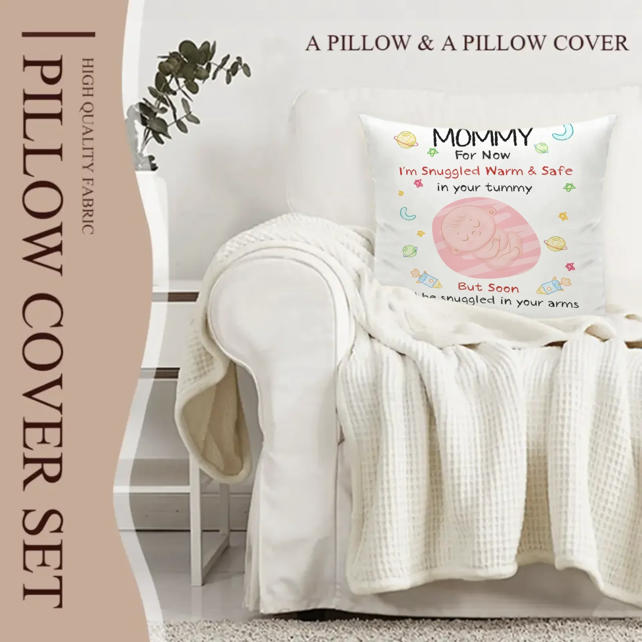 Personalized Baby Blessing Pillow - Custom Keepsake Gift for Newborns & Families - Joliny