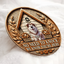 Custom Pet Door Signs - Round Wooden Nameplates for Pet Lovers - Joliny
