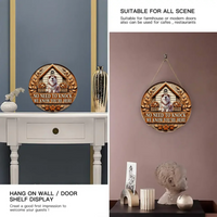 Custom Pet Door Signs - Round Wooden Nameplates for Pet Lovers - Joliny