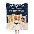 Graduated Can I Go Back To Bed Now - Personalized Blanket - Joliny