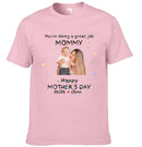 Custom Baby Onesies - You're doing a great job mommy Happy 1st Mother's Day - Personalized Onesie - Joliny
