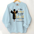 Customised Graduation T-shirt - Graduation Themed Outfits Personalised with Name,University,Year and Image - A Gift For Girl,Granddaughter,Sister,Friend,BFF - Joliny
