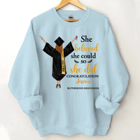 Customised Graduation T-shirt - Graduation Themed Outfits Personalised with Name,University,Year and Image - A Gift For Girl,Granddaughter,Sister,Friend,BFF - Joliny