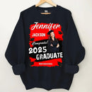 Custom Photo Art Color Congrats 2025 Graduation Personalized T-Shirt - Joliny