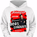 Custom Photo Art Color Congrats 2025 Graduation Personalized T-Shirt - Joliny