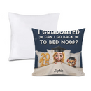 Graduated Can I Go Back To Bed Now - Personalized Pillow - Joliny
