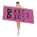 Cousin Crew Beach Towel - Custom Year & Names Family Gift for Pool & Beach