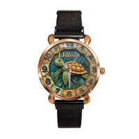 Turtle and Ocean - Customized Name Watch Dial Decorations - Joliny