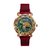 Turtle and Ocean - Customized Name Watch Dial Decorations - Joliny