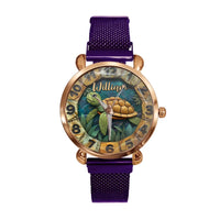 Turtle and Ocean - Customized Name Watch Dial Decorations - Joliny