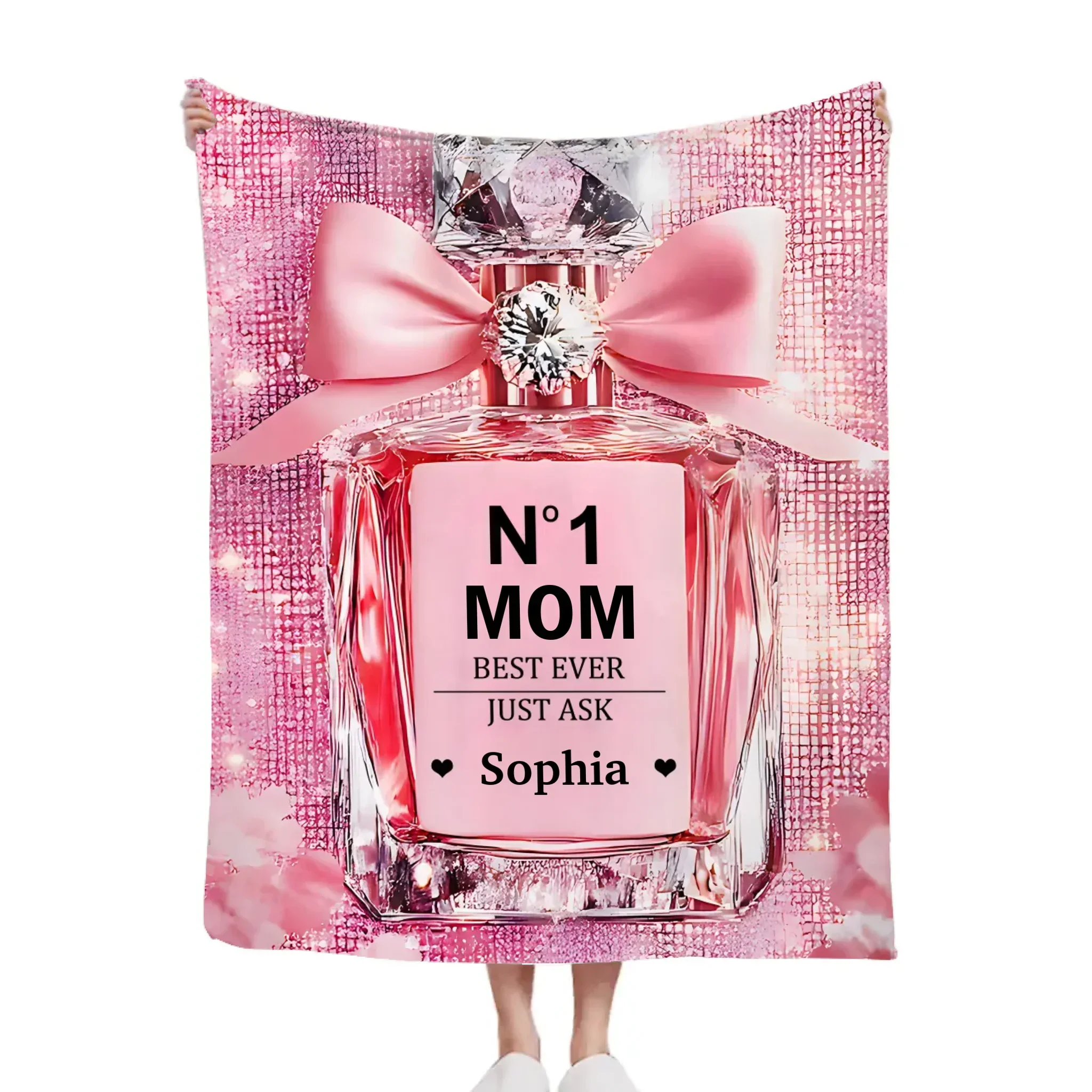 No1 Mom Ever - Personalized Mother Blanket，Mother's Day gift