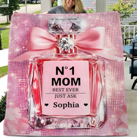 No1 Mom Ever - Personalized Mother Blanket，Mother's Day gift - Joliny